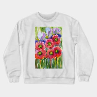 Spring Watercolor Painting Crewneck Sweatshirt